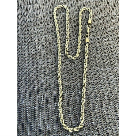 Harlembling 14k Gold Steel Thick 5mm Rope Chain - Picture 6 of 11